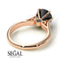 3ct Black Diamond Engagement Ring - June No. 38 image 7