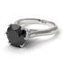 3ct Black Diamond Engagement Ring - June No. 9 image 2