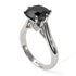 3ct Black Diamond Engagement Ring - June No. 9 image 1