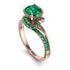 Twist Shank Emerald Engagement Ring - Maria No. 20 image 1