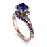 Twist Shank Sapphire Engagement Ring - Maria No. 74 image 1