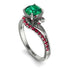 Twist Shank Emerald Engagement Ring - Maria No. 51 image 1
