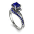 Twist Shank Sapphire Engagement Ring - Maria No. 75 image 1