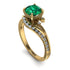Twist Shank Emerald Engagement Ring - Maria No. 4 image 1