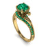Twist Shank Emerald Engagement Ring - Maria No. 19 image 1