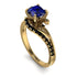 Twist Shank Sapphire Engagement Ring - Maria No. 43 image 1