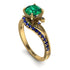Twist Shank Emerald Engagement Ring - Maria No. 64 image 1