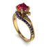Twist Shank Ruby Engagement Ring - Maria No. 70 image 1