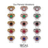 0.8 Carat Sapphire Halo Bridal Set - Pamela No. 29 image 8