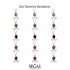 Oval Sapphire Hidden Halo Necklace - Gemma No. 28 image 7