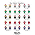 Triangle Diamond Earrings With Round Stone - Estella No. 63 image 7