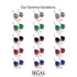 Oval Hidden Halo Sapphire Earrings - Gemma No. 58 image 8