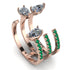 Pear Shape Diamond Glam Open Ring - Quinn No. 17 image 1