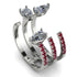 Pear Shape Diamond Glam Open Ring - Quinn No. 48 image 1
