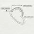 Large Half Round Stacking Diamond Ring - Brooke No. 3 image 4