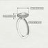 Oval Diamond Halo Hidden Diamonds Ring - Amy No. 3 image 5