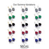 Oval Hidden Halo Black Diamond Earrings - Gemma No. 8 image 9