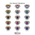 Double Halo Sapphire Cushion Bridal Set - Sharon No. 14 image 9