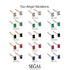 Hidden Diamonds Emerald Cut Sapphire Earrings - Angel No. 28 image 12