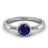 Bezel Minimalist Sapphire Ring - Kinsley No. 15 image 1
