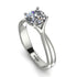 Solitaire Twist Shank Diamond Ring - Eleanor No. 3 image 1