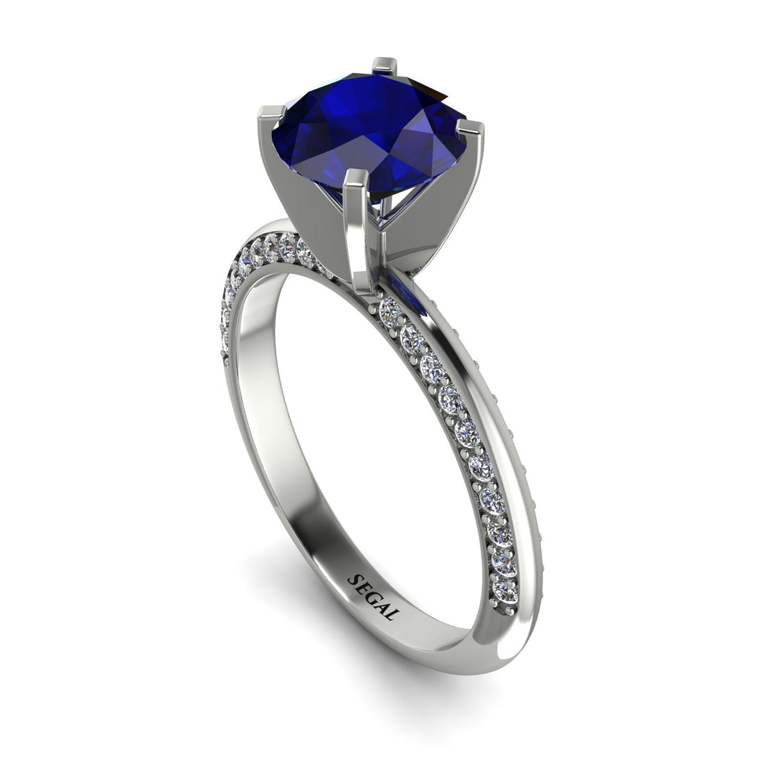 Classic Sapphire Ring With A Twist - Leilani No. 15