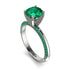 Classic Emerald Ring With A Twist - Leilani No. 21 image 1