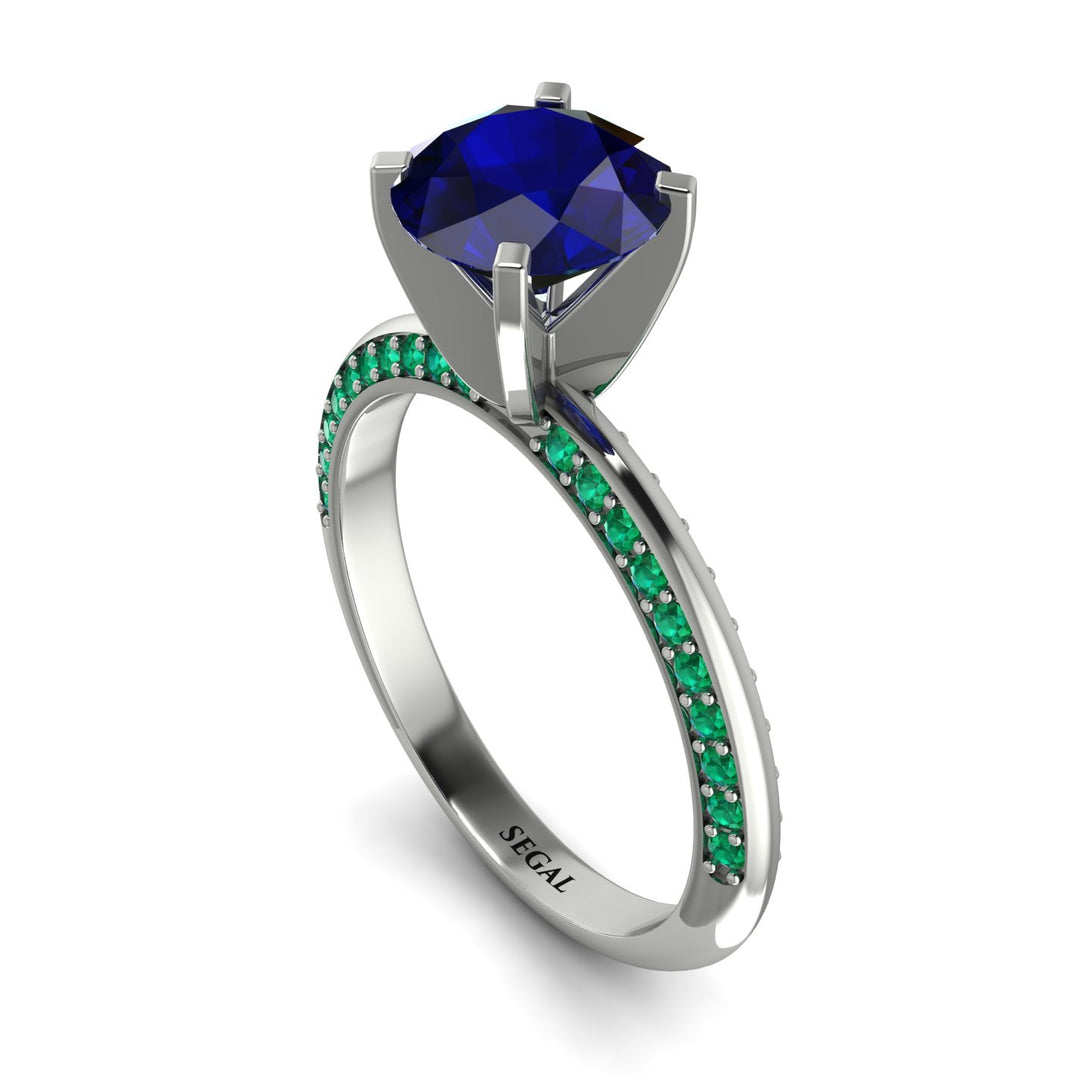 Classic Sapphire Ring With A Twist - Leilani No. 30