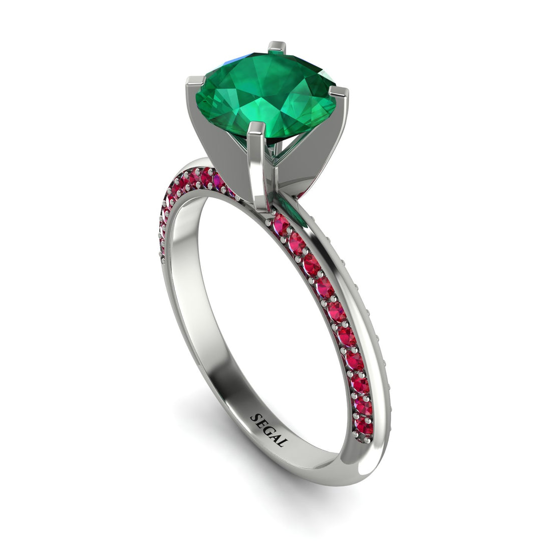 Classic Emerald Ring With A Twist - Leilani No. 51