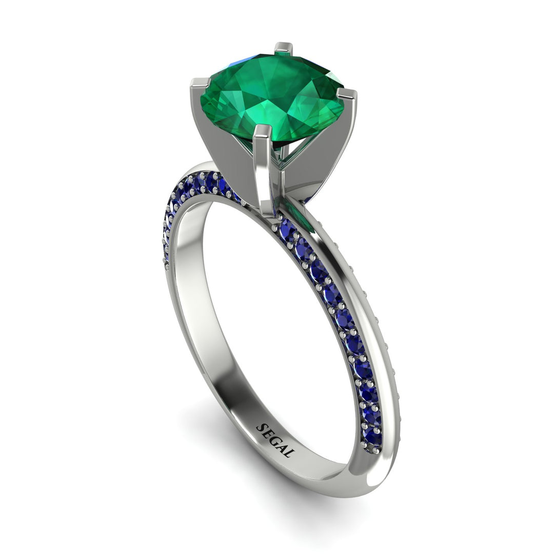 Classic Emerald Ring With A Twist - Leilani No. 66