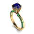 Classic Sapphire Ring With A Twist - Leilani No. 28 image 1