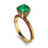 Classic Emerald Ring With A Twist - Leilani No. 49 image 1