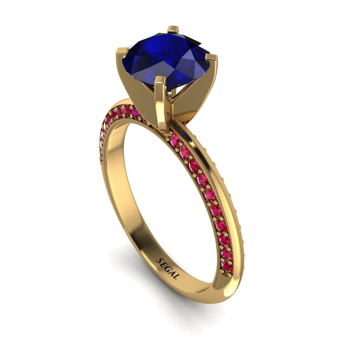 Classic Sapphire Ring With A Twist - Leilani No. 58