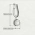 Sapphire Dangle Earrings With Hidden Halo - Adaline No. 73 image 4