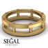 Architectural Hidden Ruby Wedding Band - Noah No. 10 image 6