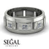 Architectural Princess Diamond Wedding Band - Henry No. 3 image 2