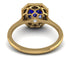 Gorgeous Radiant Cut Sapphire Pave Engagement Ring With Hidden Stone - Felicity No. 13 image 5