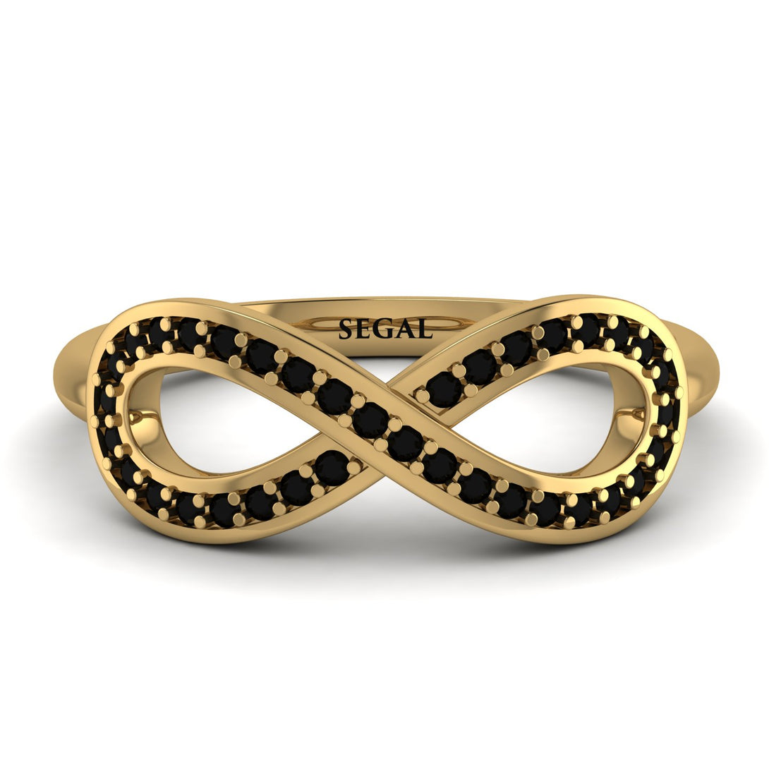 Infinity Black Diamond Ring - Alexa No. 7