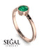 Bezel Minimalist Emerald Ring - Kinsley No. 20 image 2