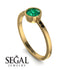 Bezel Minimalist Emerald Ring - Kinsley No. 19 image 2