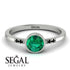 Bezel Minimalist Emerald Ring - Kinsley No. 21 image 7