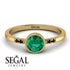 Bezel Minimalist Emerald Ring - Kinsley No. 19 image 7