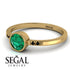 Bezel Minimalist Emerald Ring - Kinsley No. 19 image 3