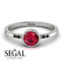Bezel Minimalist Ruby Ring - Kinsley No. 27 image 7
