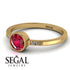 Bezel Minimalist Ruby Ring - Kinsley No. 10 image 3