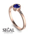 Bezel Minimalist Sapphire Ring - Kinsley No. 14 image 2