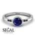 Bezel Minimalist Sapphire Ring - Kinsley No. 30 image 7