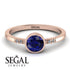 Bezel Minimalist Sapphire Ring - Kinsley No. 14 image 7