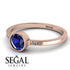 Bezel Minimalist Sapphire Ring - Kinsley No. 14 image 3