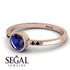 Bezel Minimalist Sapphire Ring - Kinsley No. 29 image 3